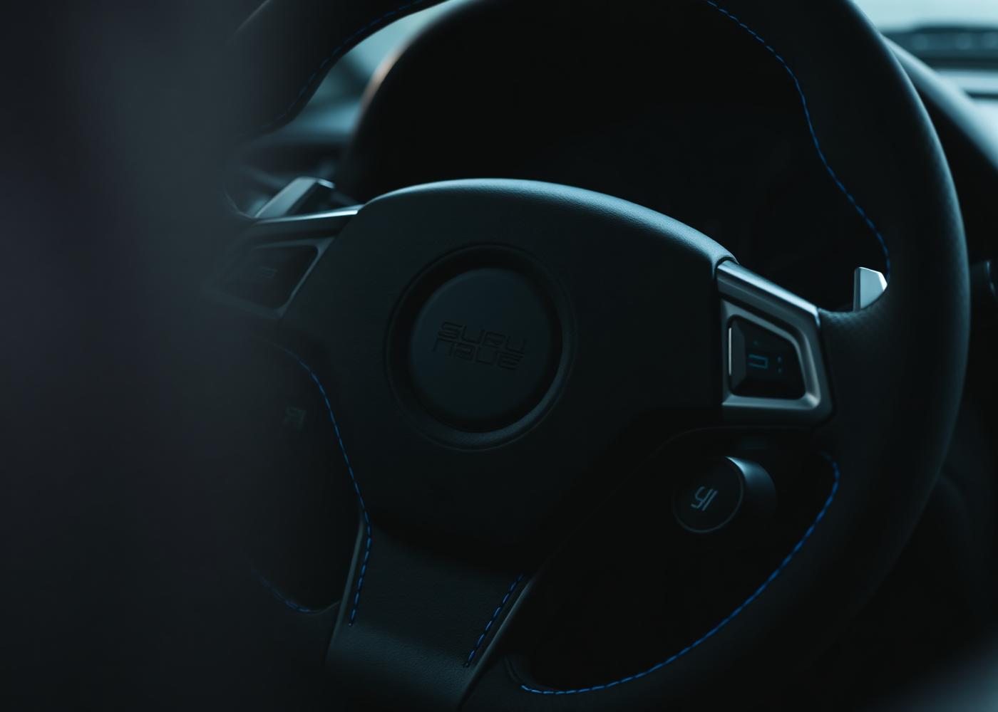 Custom Alcantara steering wheel